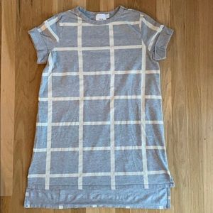 Window pane Maternity tunic tee
